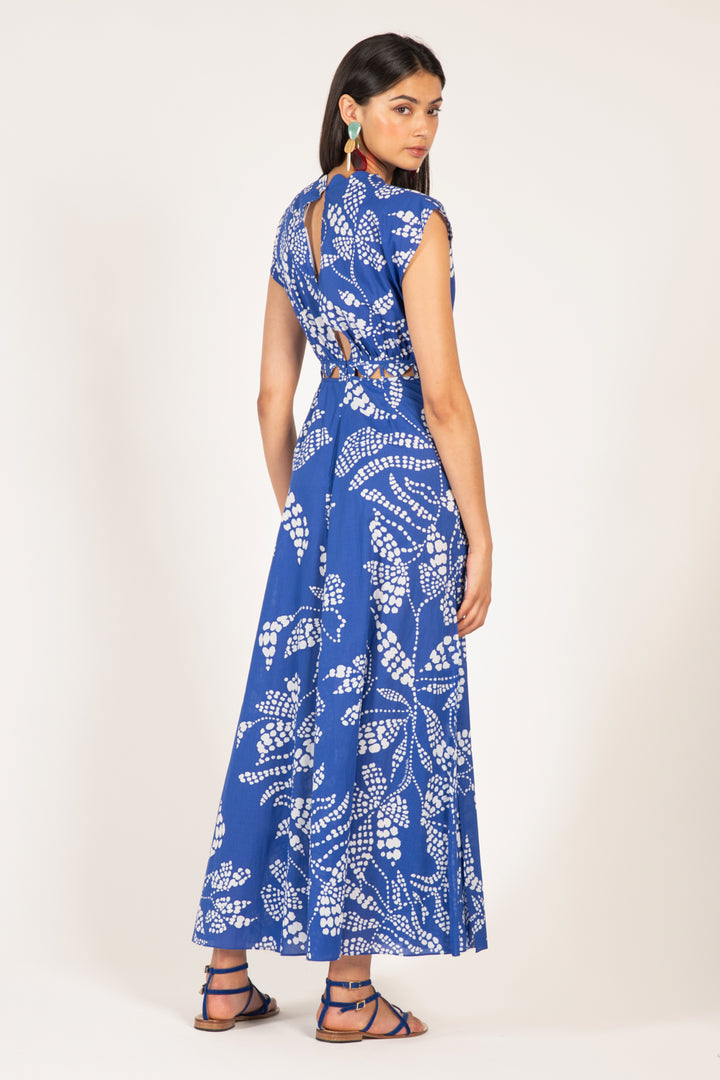 Long Dress Noreen - Blue Austral - Poupette St Barth