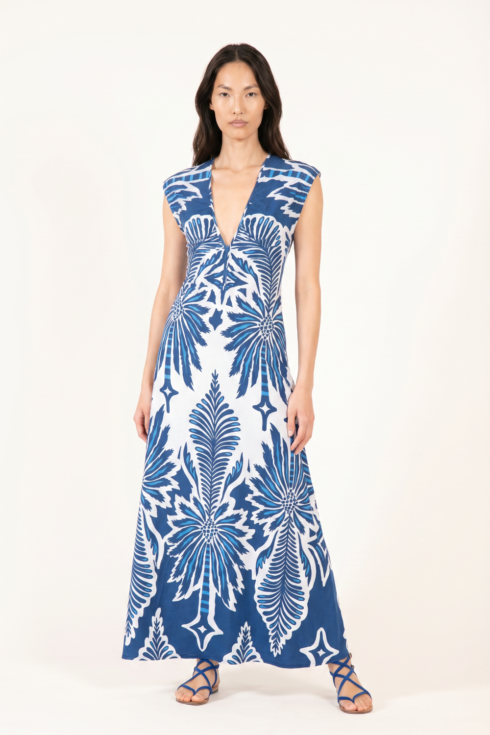 Long Dress Nova - Navy Cartagena - Poupette St Barth