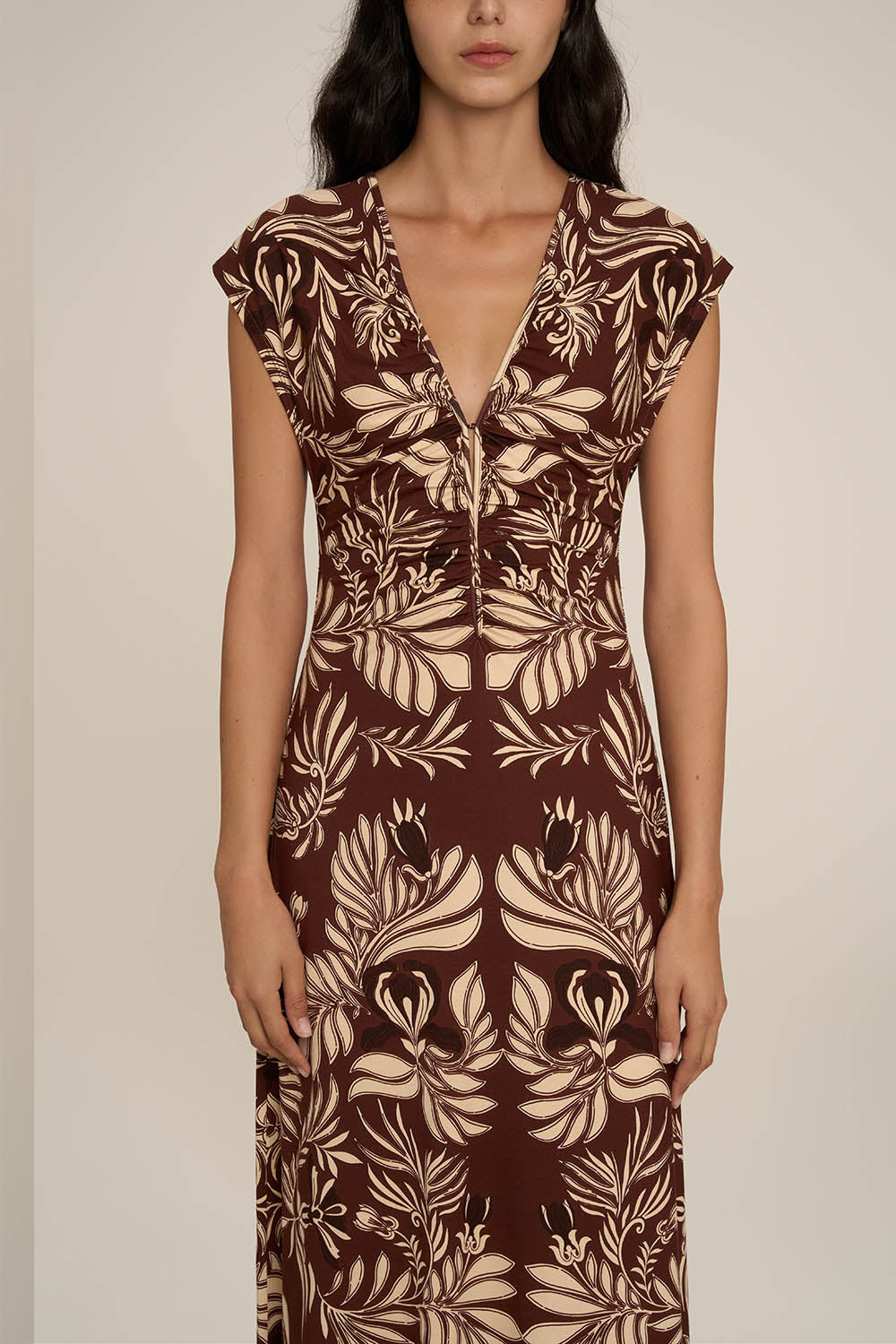 Robe Longue Nova - Brown Kerylos