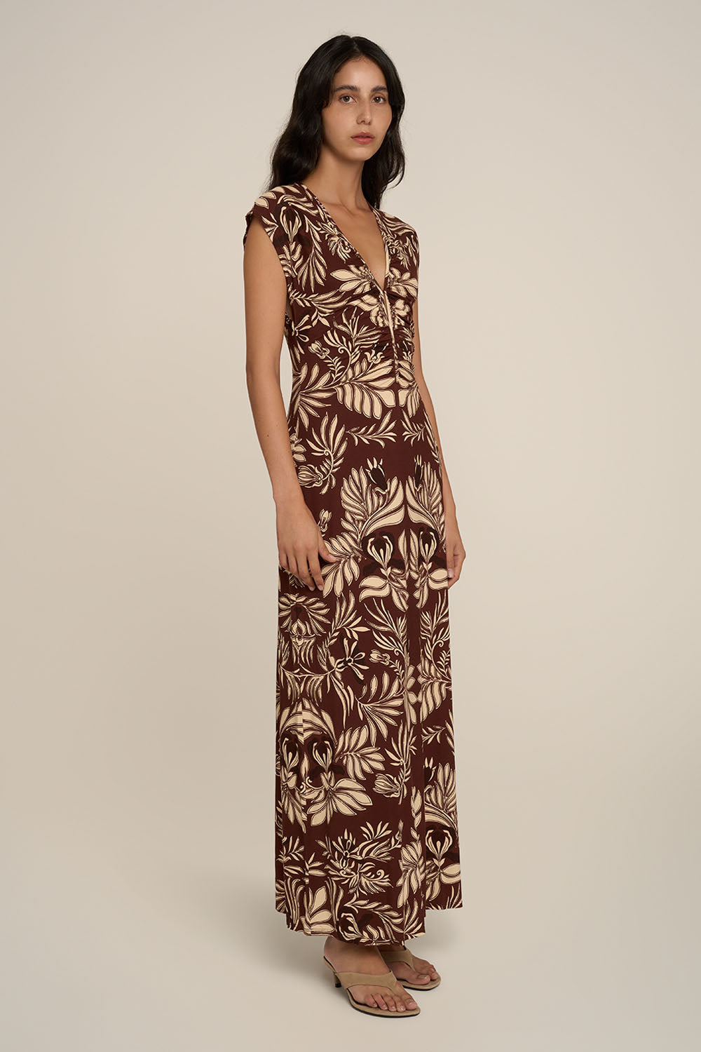 Robe Longue Nova - Brown Kerylos