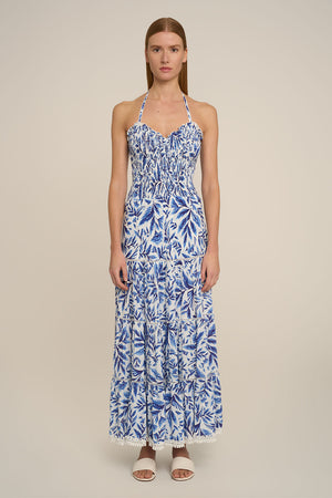 Robe Longue Sofia - Blue Sumi