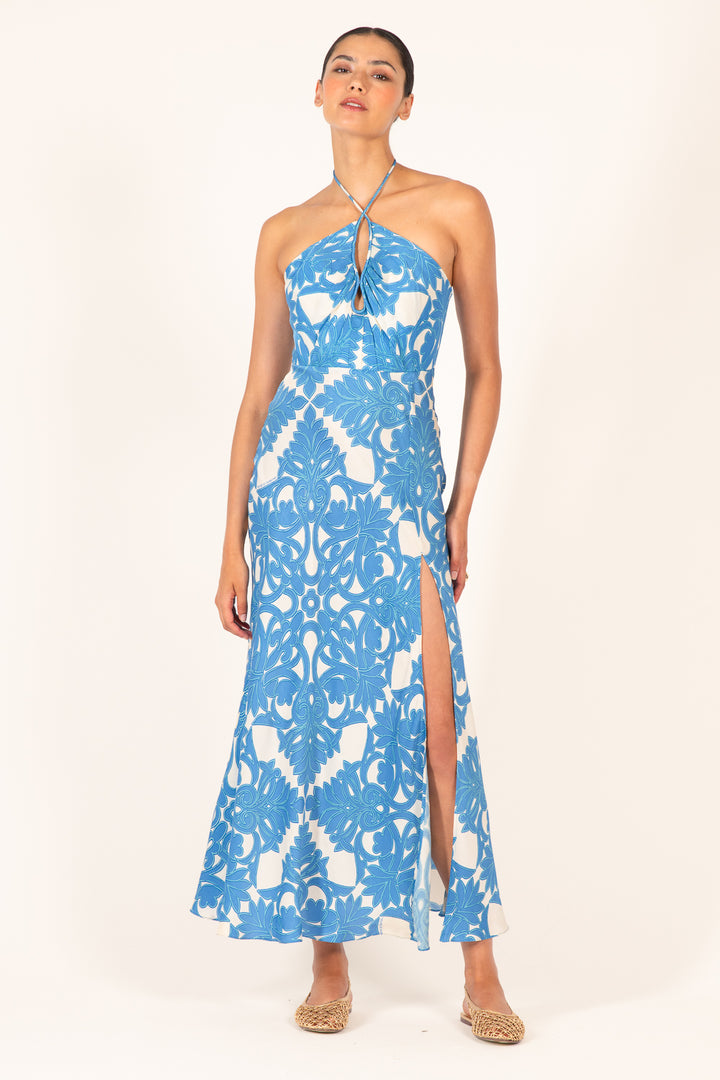 XXXLong Dress Stella - Blue Mantra - Poupette St Barth
