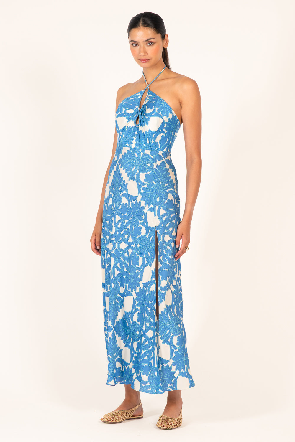 XXXLong Dress Stella - Blue Mantra - Poupette St Barth