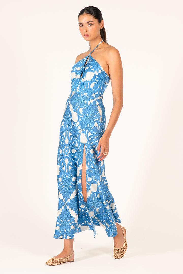 XXXLong Dress Stella - Blue Mantra - Poupette St Barth