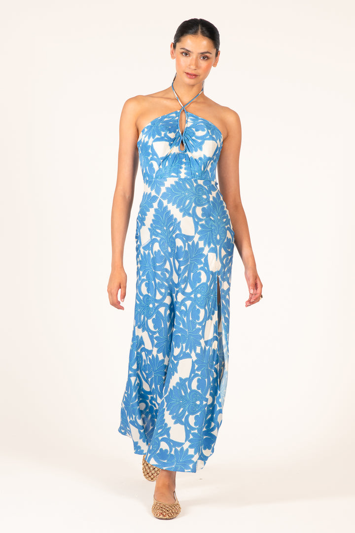 XXXLong Dress Stella - Blue Mantra - Poupette St Barth