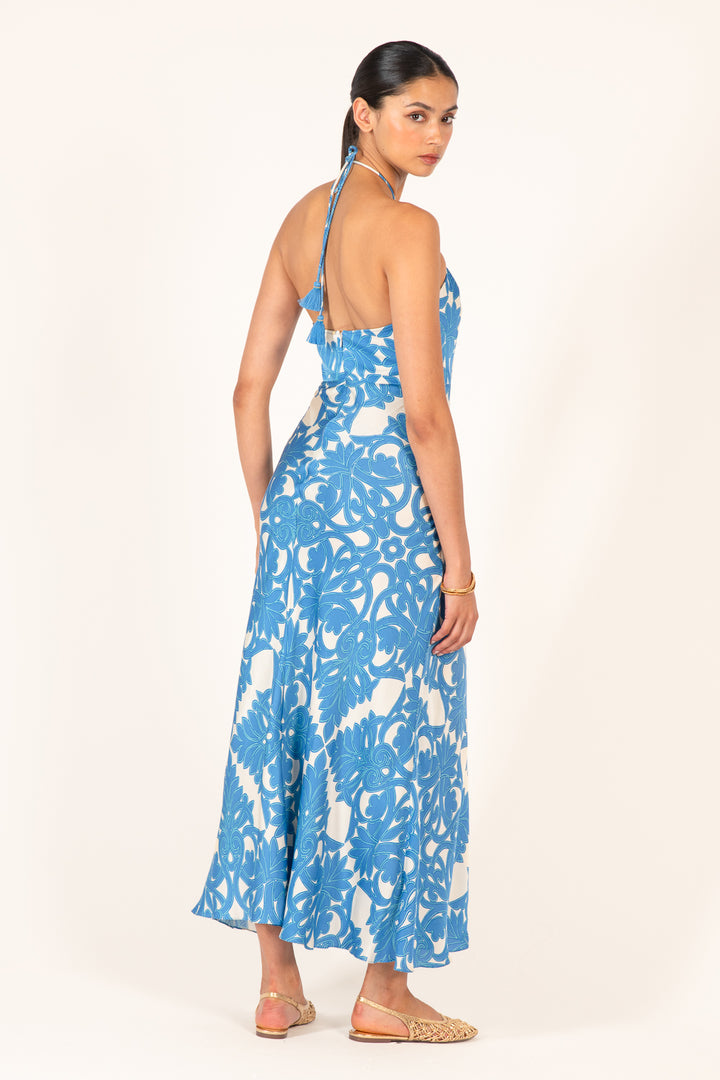 XXXLong Dress Stella - Blue Mantra - Poupette St Barth