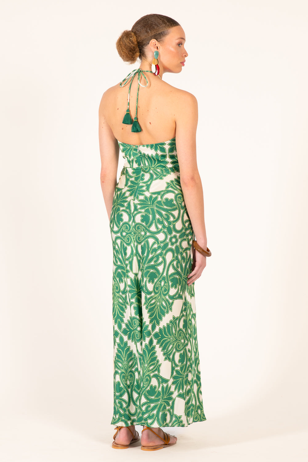 Long Dress Stella - Green Mantra - Poupette St Barth