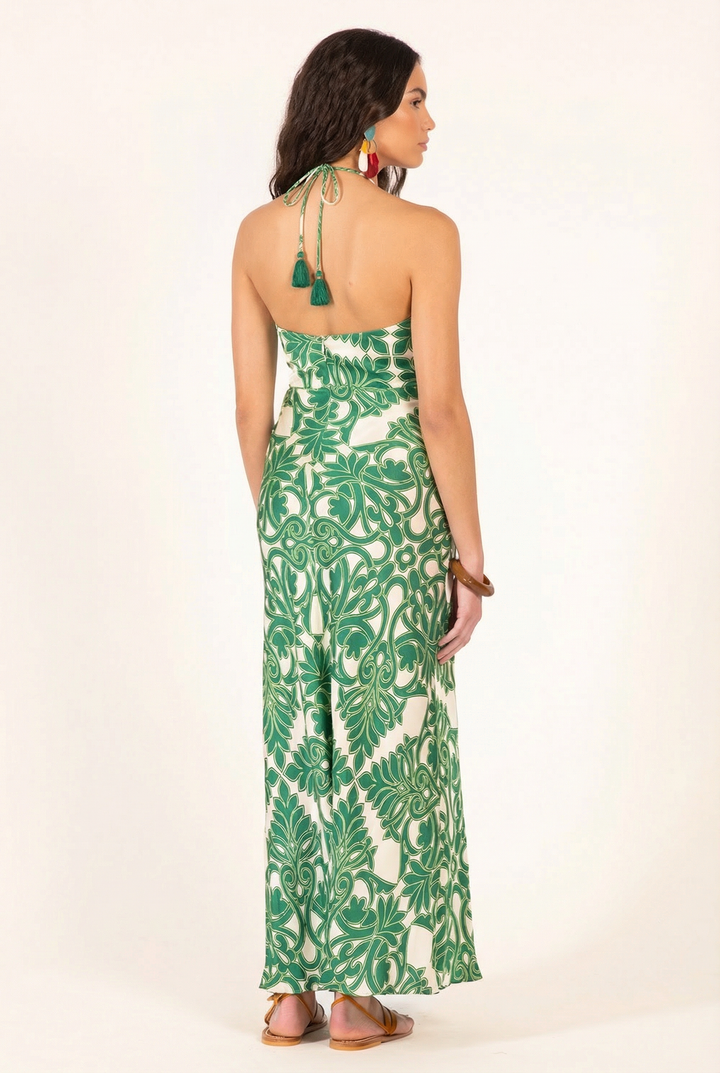 Long Dress Stella - Green Mantra - Poupette St Barth