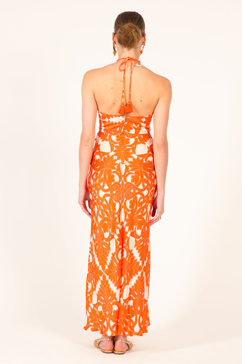 Long Dress Stella - Orange Mantra - Poupette St Barth