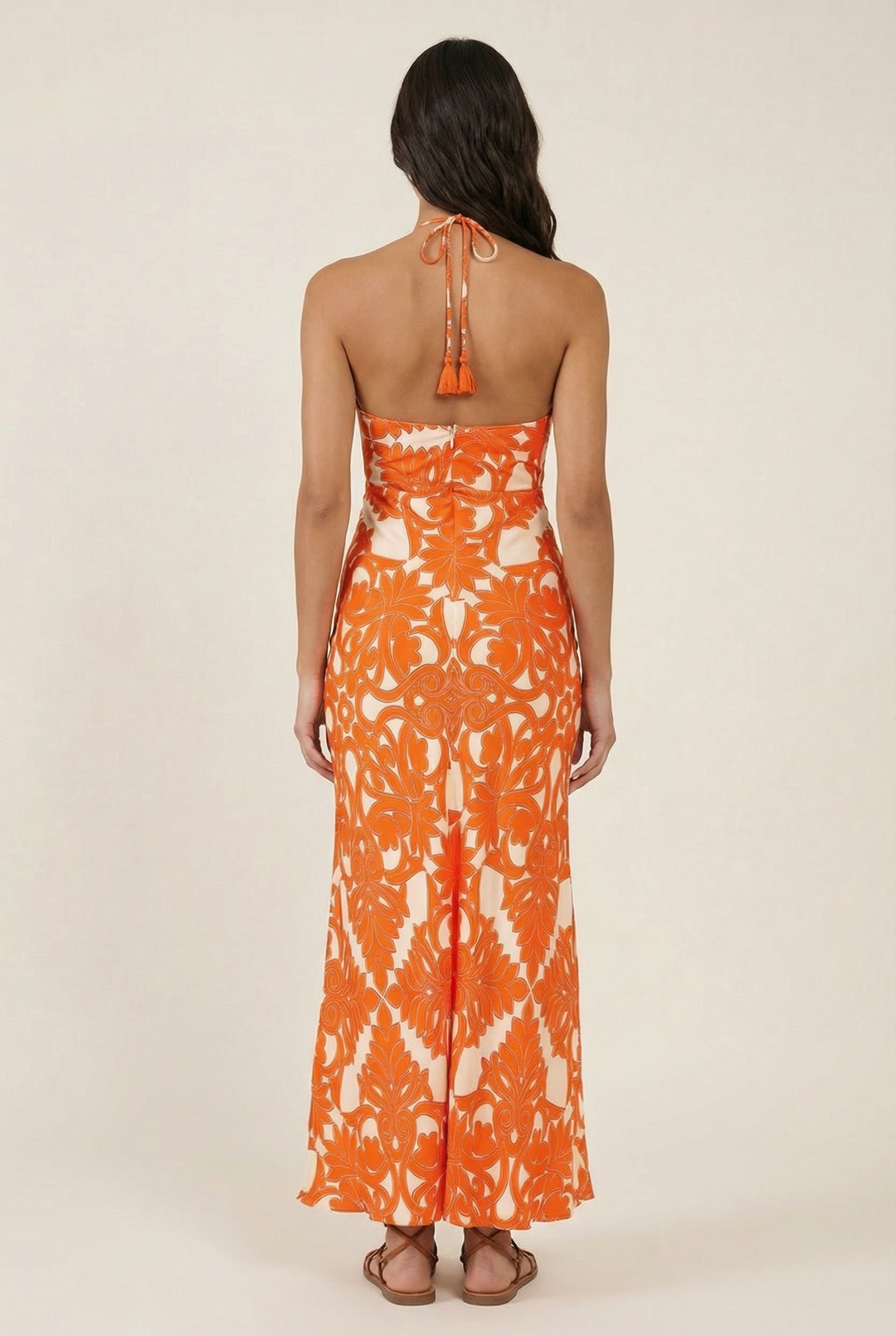 Long Dress Stella - Orange Mantra - Poupette St Barth
