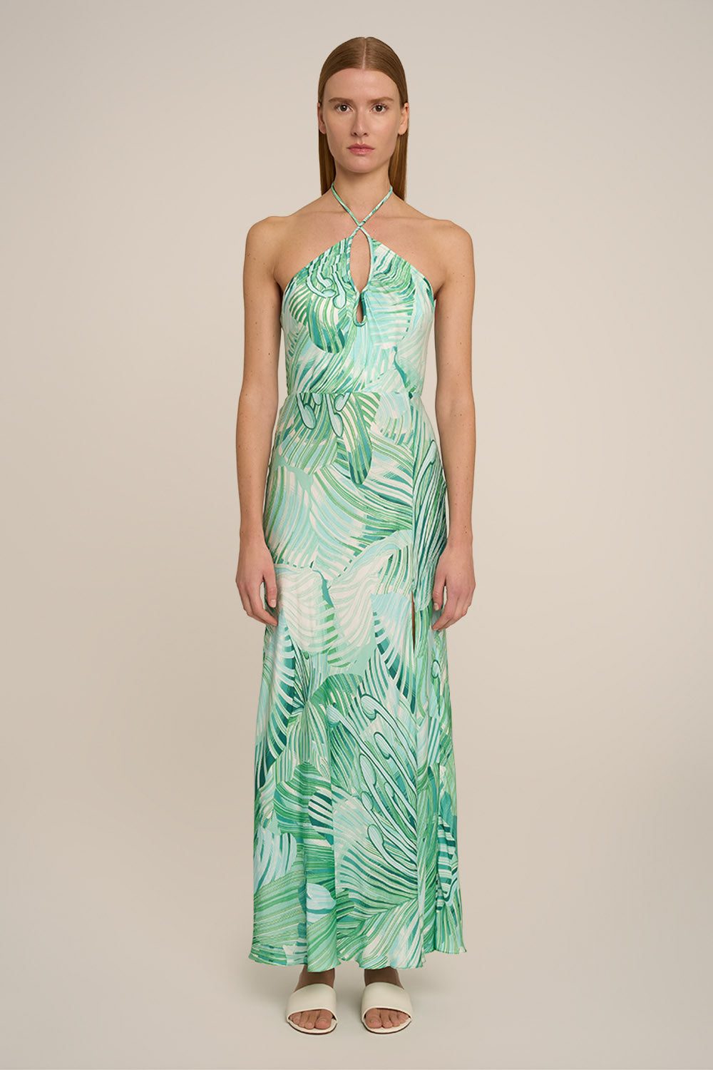 Robe Longue Stella - Green Althea