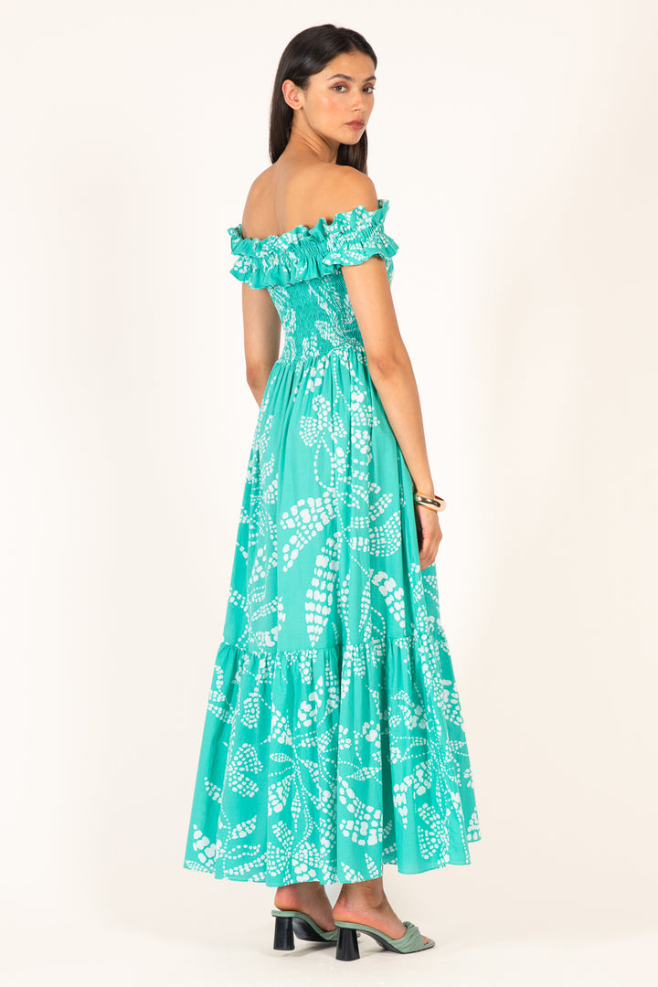 Long Dress Suzanne - Mint Austral - Poupette St Barth