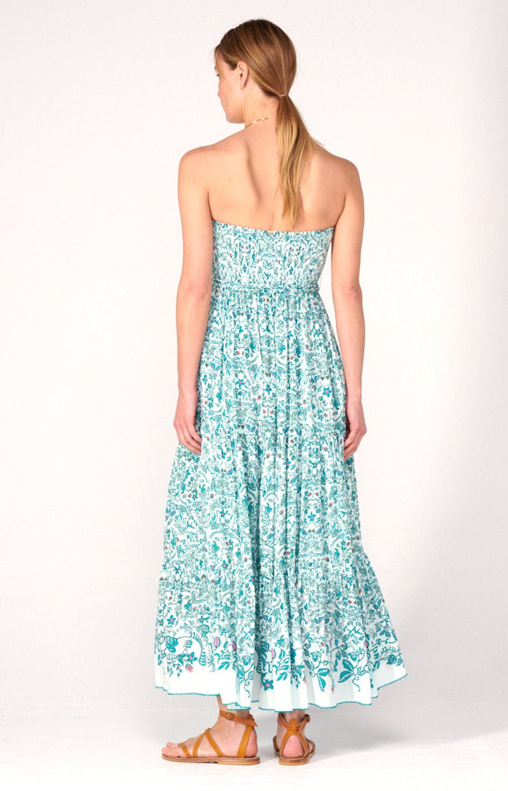 Long Dress Thelma - Green Tiare