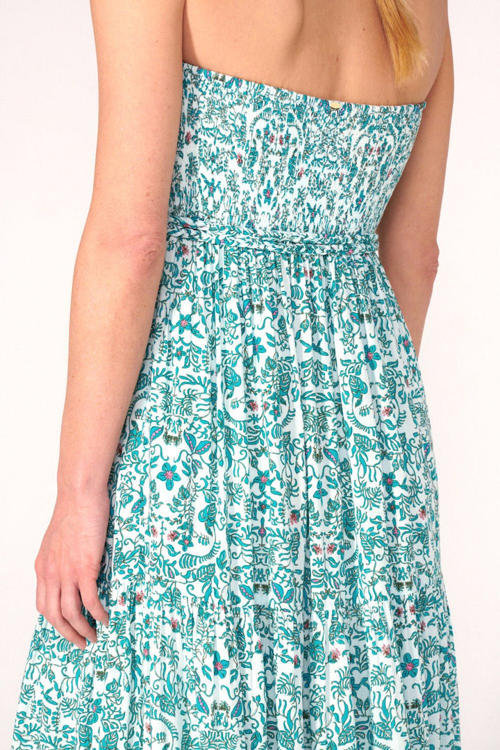 Long Dress Thelma - Green Tiare