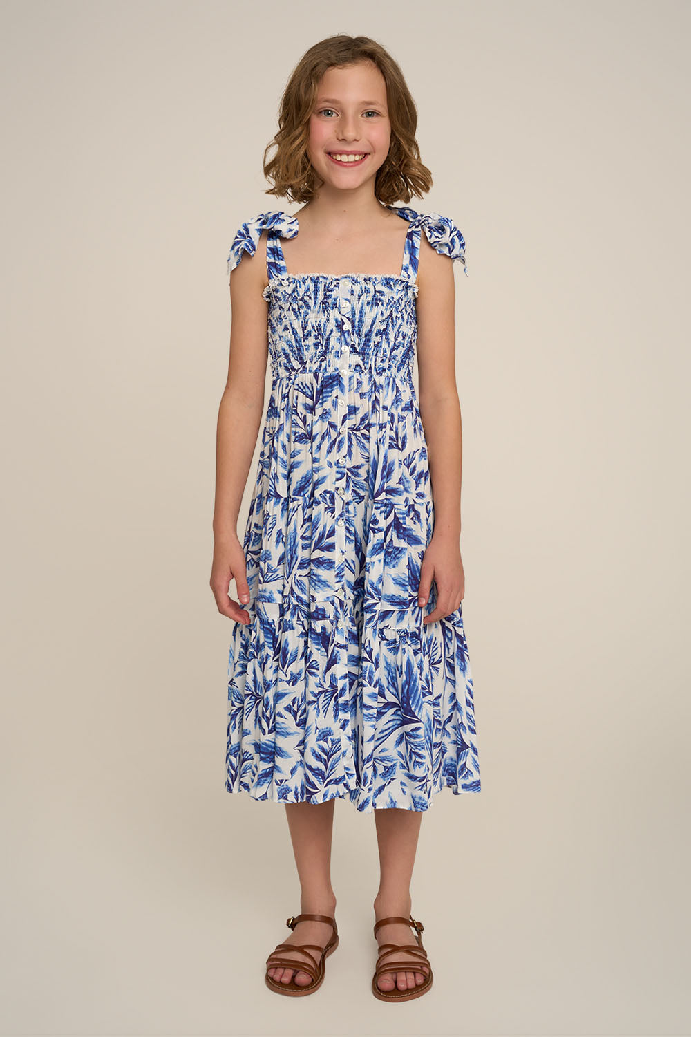 Robe Longue Triny pour fille - Blue Sumi