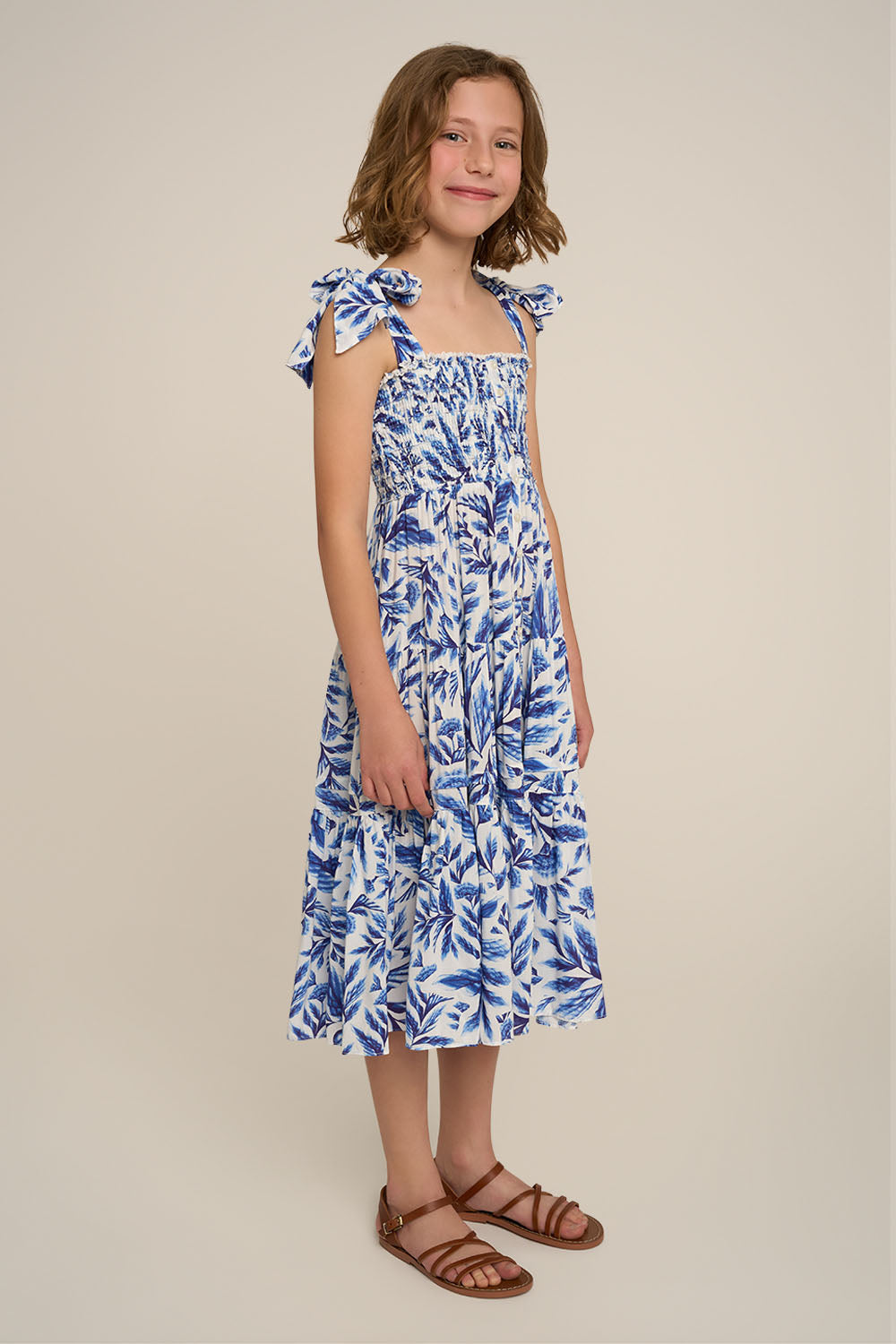Robe Longue Triny pour fille - Blue Sumi