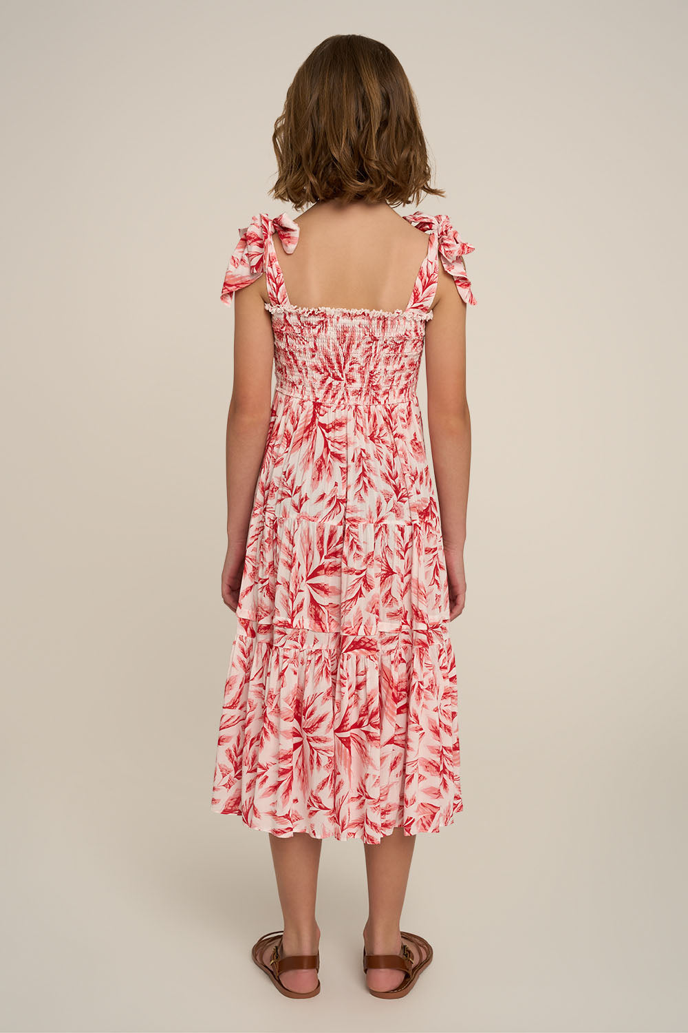 Robe Longue Triny pour fille - Orange Sumi