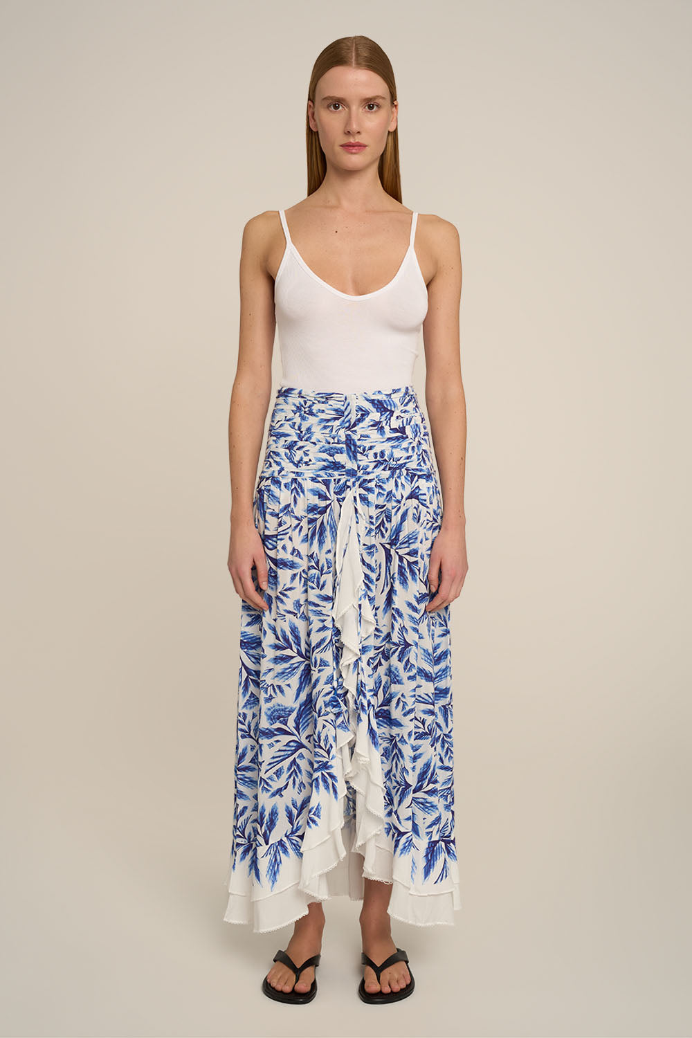 Long Skirt Neree - Blue Sumi