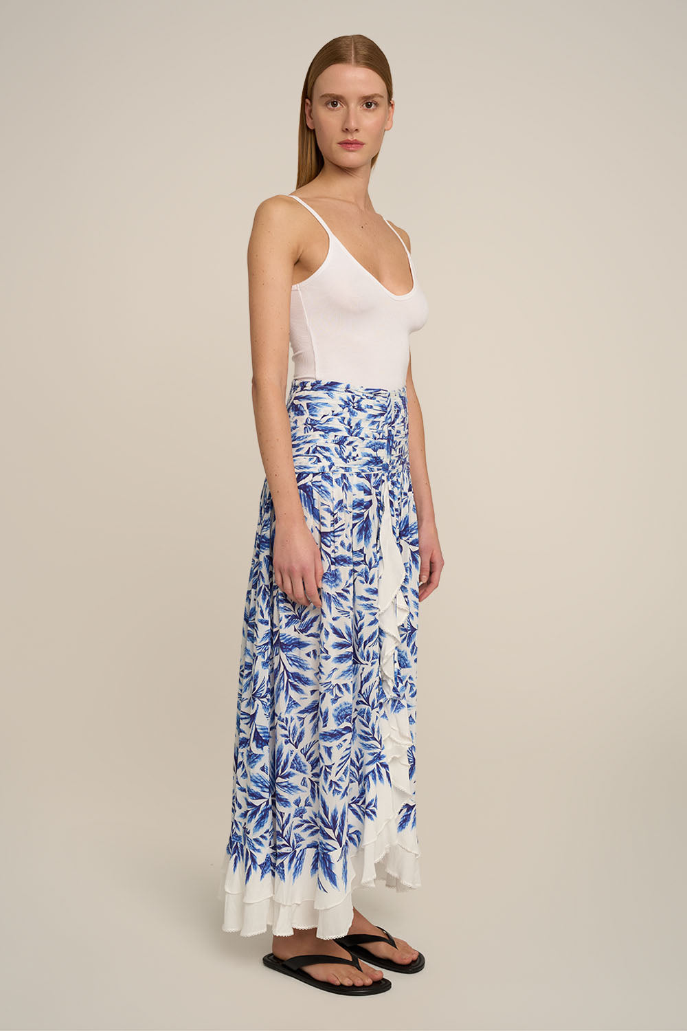 Long Skirt Neree - Blue Sumi