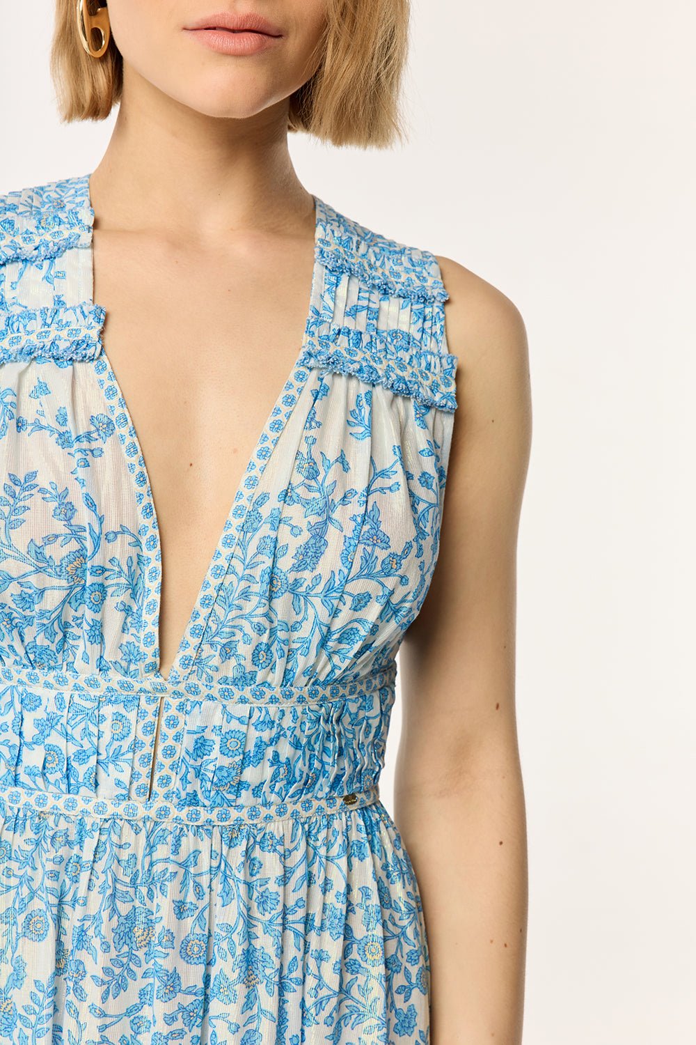 Long Dress Chiara | Blue | S | Poupette St Barth Long Dress Chiara | Blue | S | Poupette St Barth