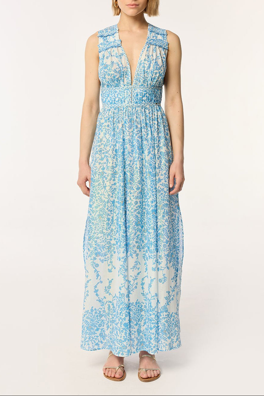 Long Dress Chiara | Blue | S | Poupette St Barth Long Dress Chiara | Blue | S | Poupette St Barth