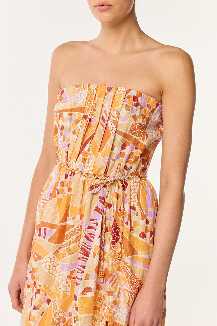orange pattern maxi dress Cambri Orange Floral Chiffon Maxi Dress