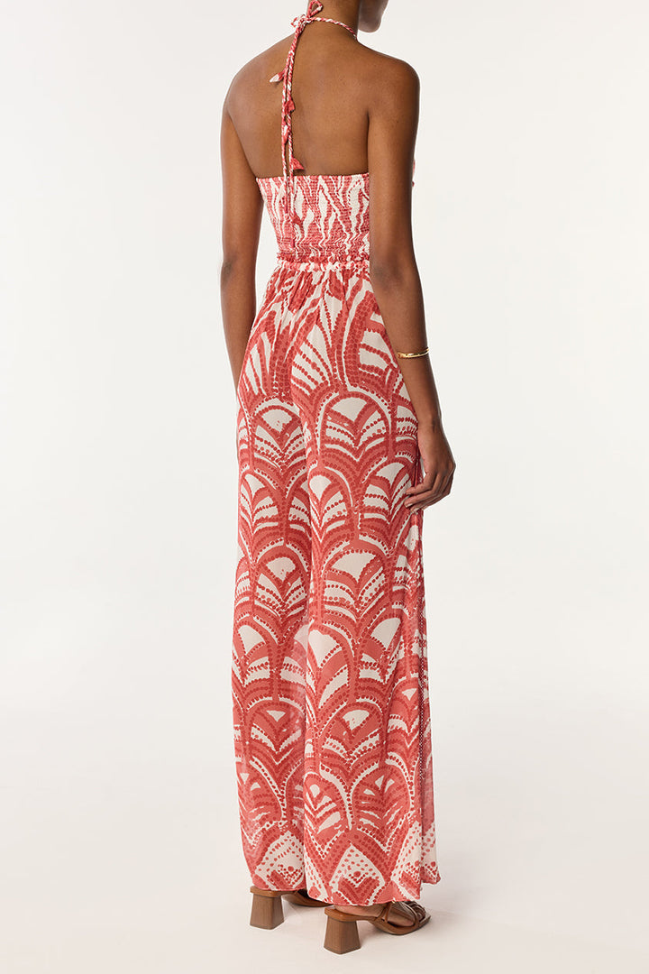 Long Jumpsuit Claudia - Pink Himba - Poupette St Barth