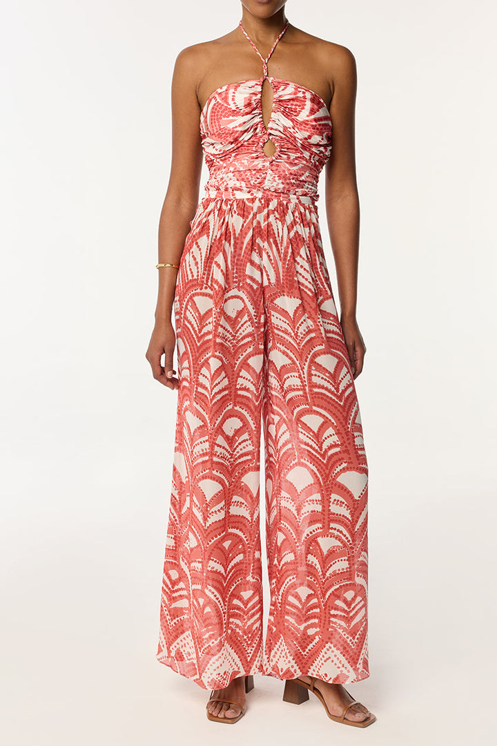 Long Jumpsuit Claudia - Pink Himba - Poupette St Barth