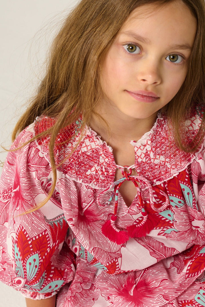 Robe Courte Anna pour fille - Pink Padang  