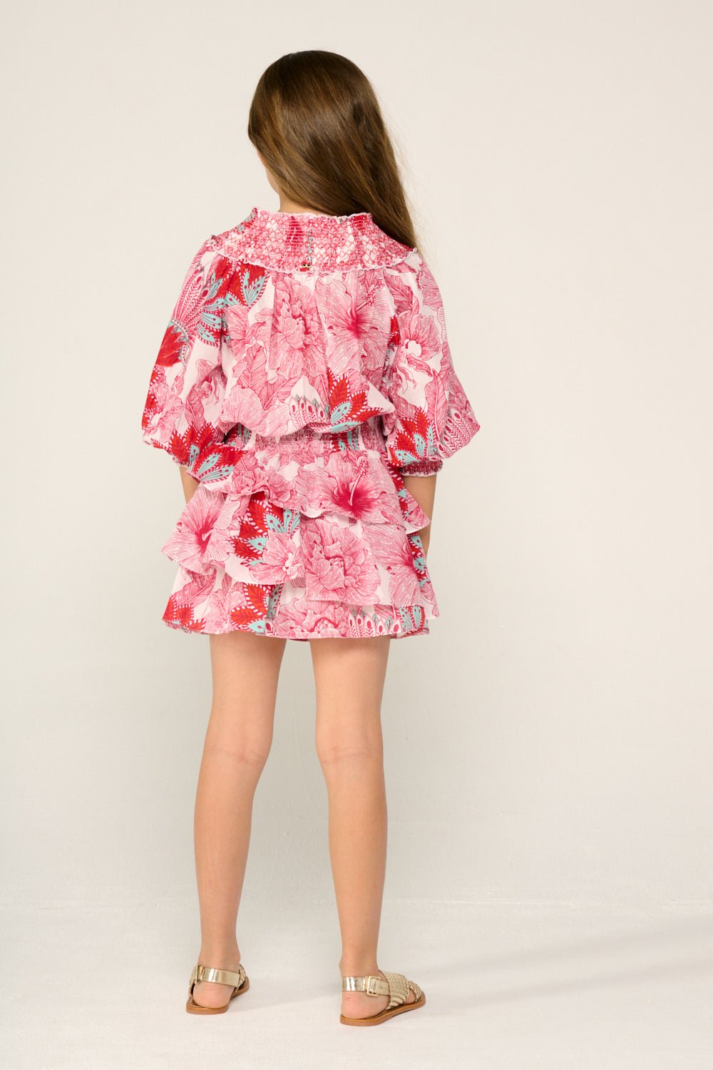 Robe Courte Anna pour fille - Pink Padang  