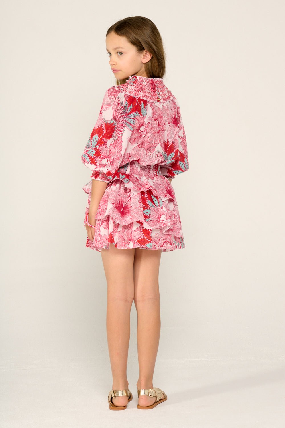 Robe Courte Anna pour fille - Pink Padang  