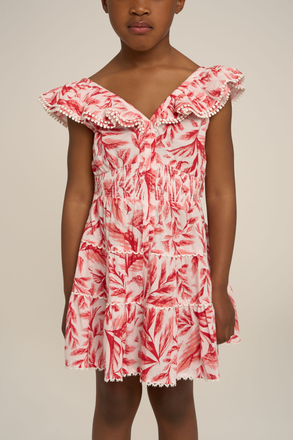 Mini Dress Antea for girls - Orange Sumi