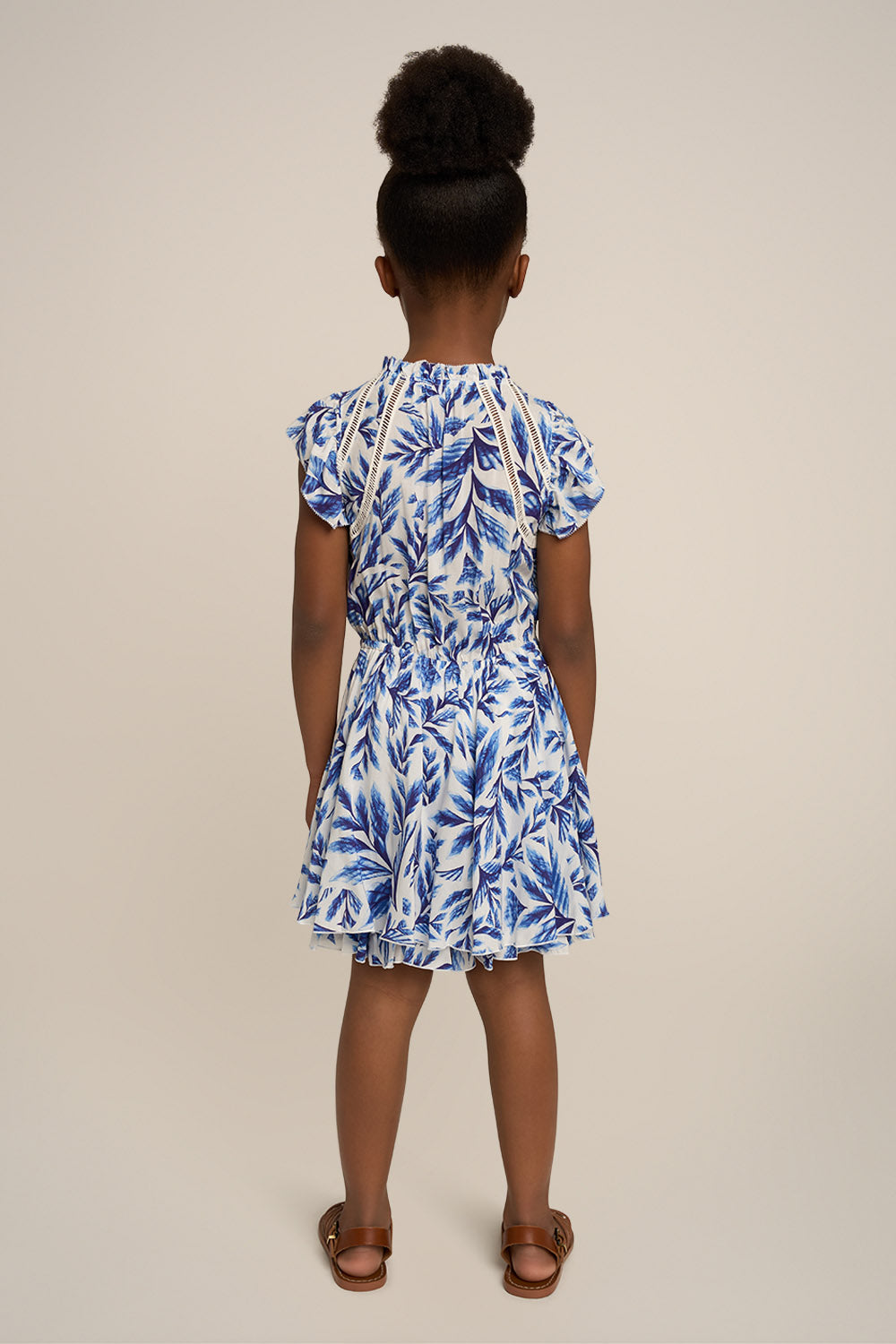 Mini Dress April for girls - Blue Sumi