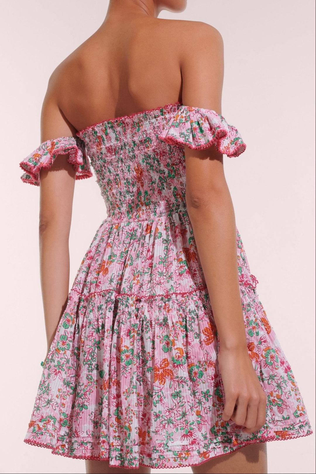 Mini Dress Aurora - Pink Sweet Liberty M / PINK SWEET LIBERTY / COTTON STRIPE Mini Dress Aurora - Pink Sweet Liberty M / PINK SWEET LIBERTY / COTTON STRIPE