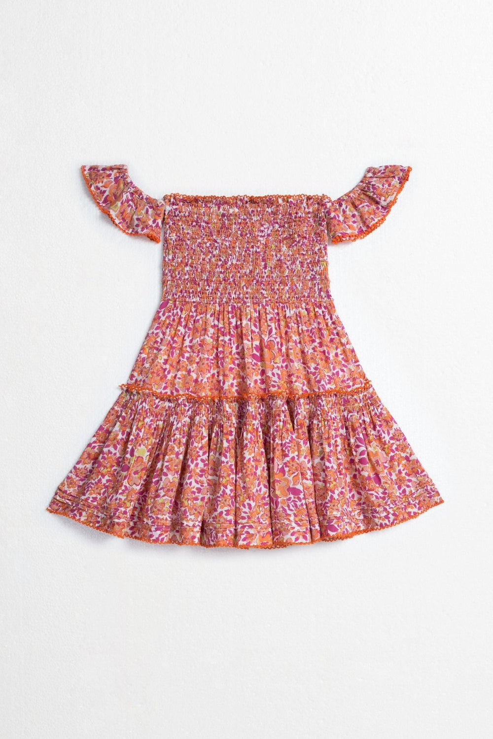 Kids Mini Dress Aurora - Pink Net - Poupette St Barth