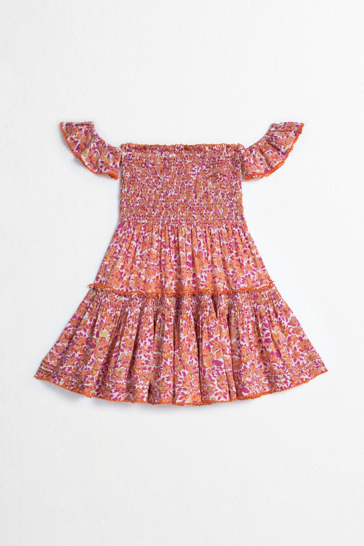 Kids Mini Dress Aurora - Pink Net | Resort Collection | Poupette St Barth