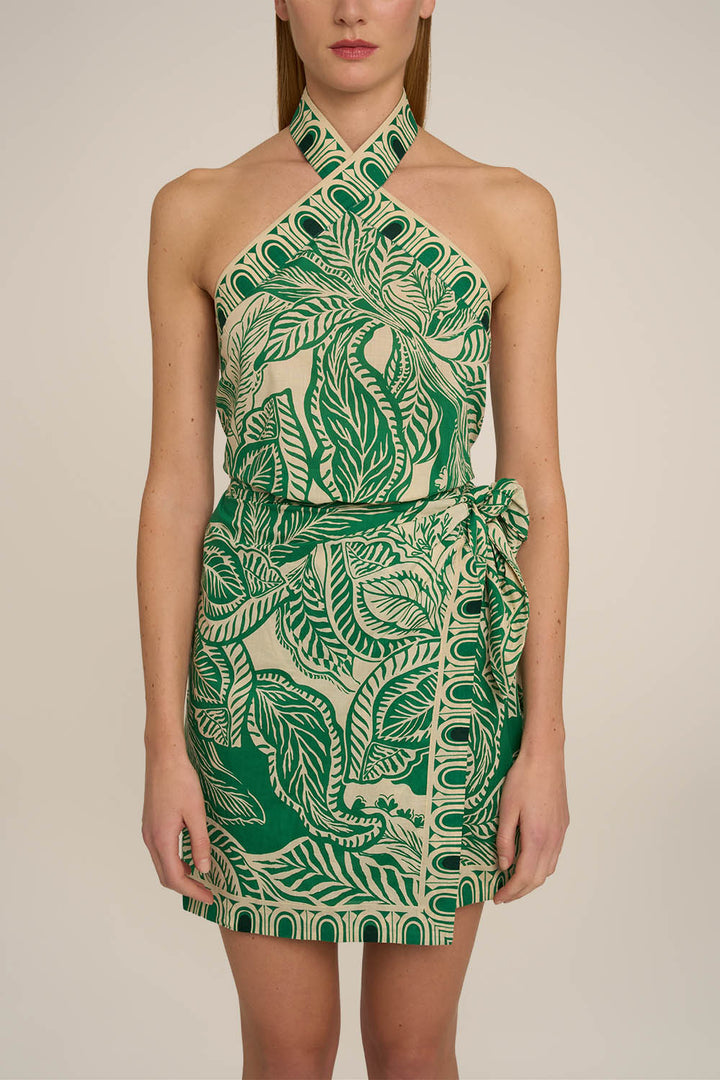 Mini Dress Aya - Green Delia