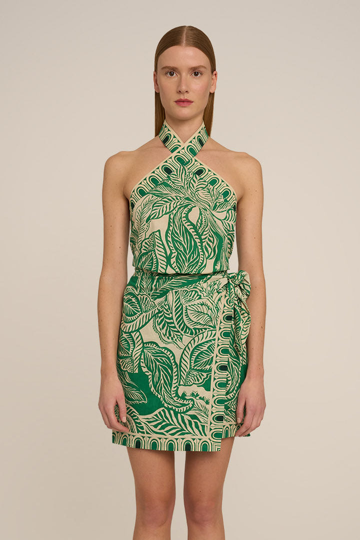 Mini Dress Aya - Green Delia