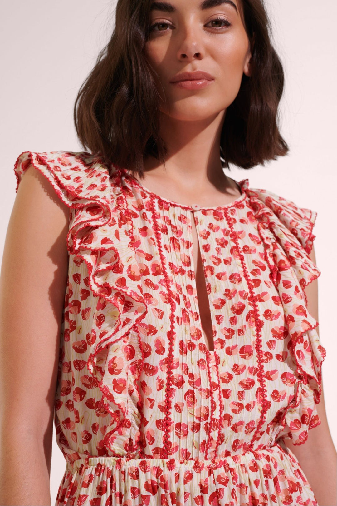 bambi ruched mini dress red NEW ARRIVAL Dear Frankie the label Bambi set Online now