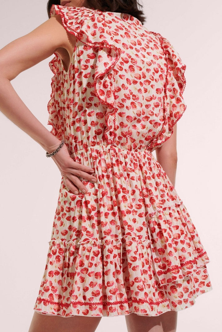 bambi ruched mini dress red red dress selfie Bambi Ruched Mini Dress Red