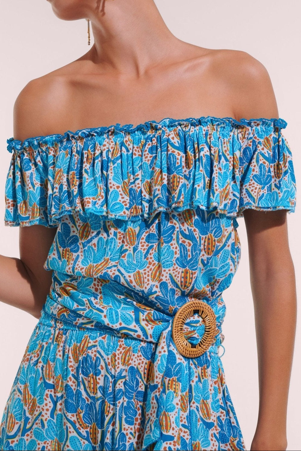 bella blue dress Mini Dress Bella - Blue Kaktus | Spring Collection