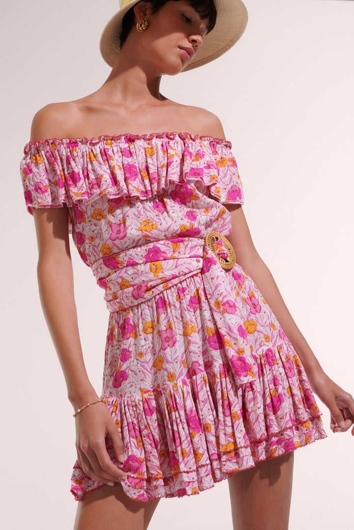 Robe Courte Bella - Pink Petunia