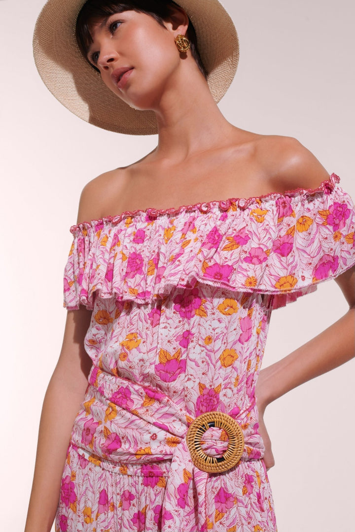 Robe Courte Bella - Pink Petunia