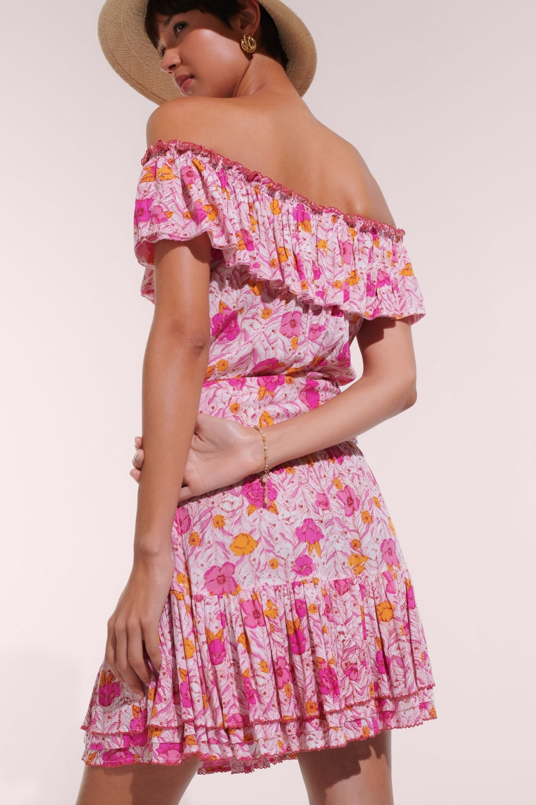 Robe Courte Bella - Pink Petunia