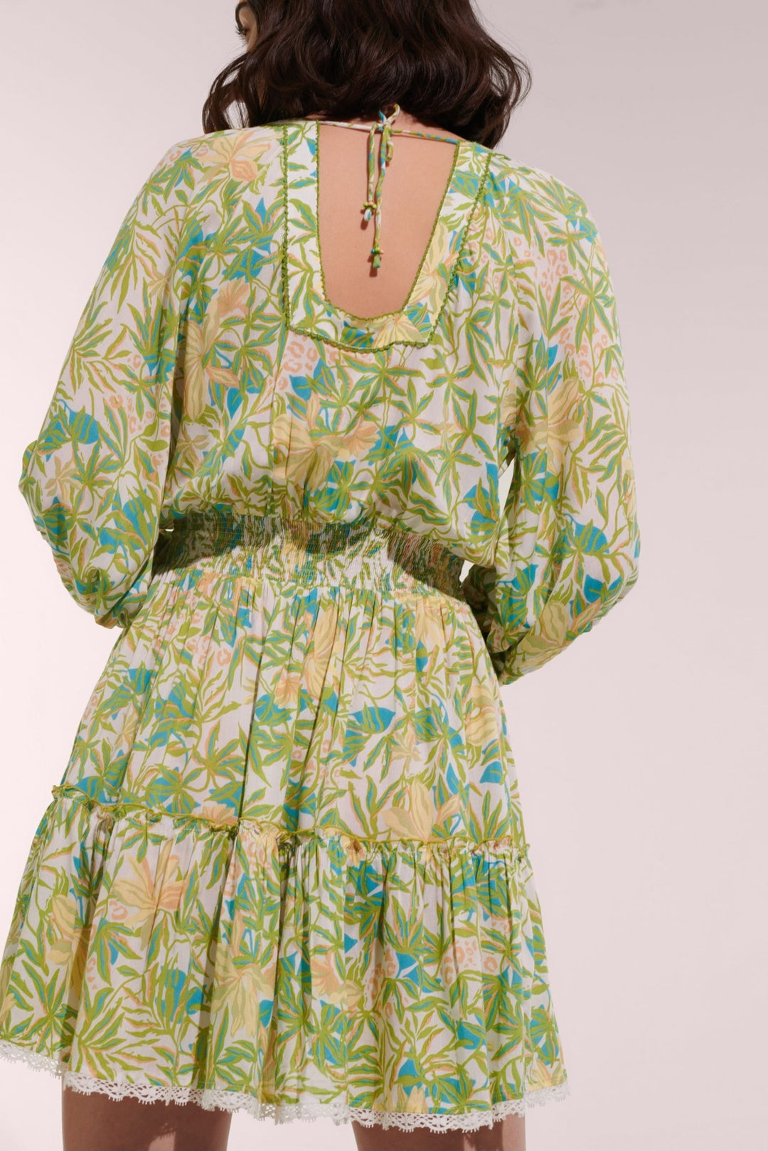 Robe Courte Bera - Green Orchid