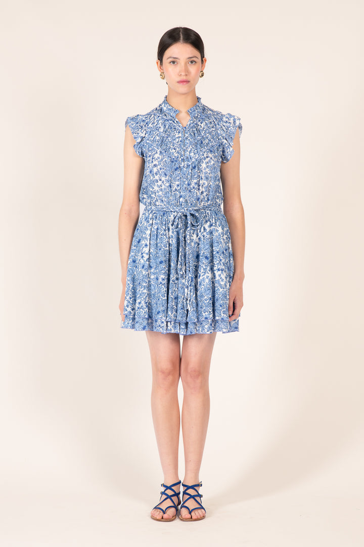 Mini Dress Callie - Blue Aquaflora