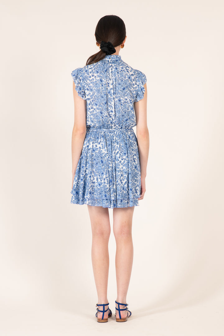 Mini Dress Callie - Blue Aquaflora