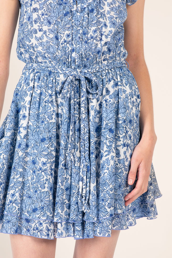 Mini Dress Callie - Blue Aquaflora