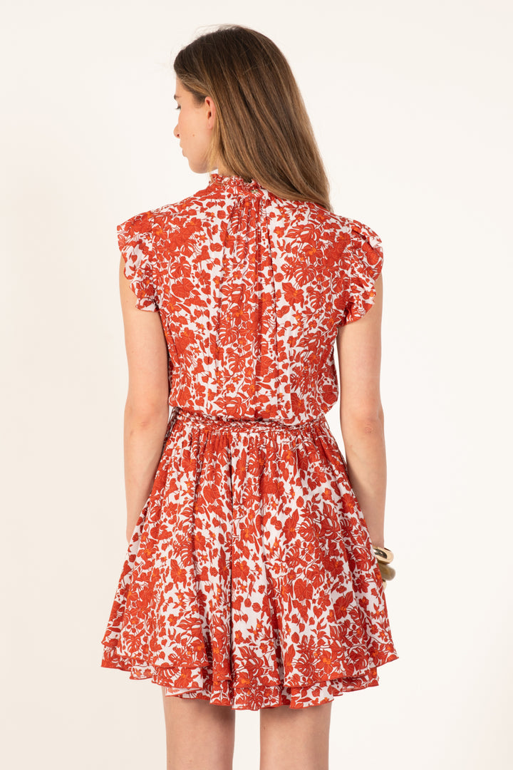 Mini Dress Callie - Paprika Aquaflora