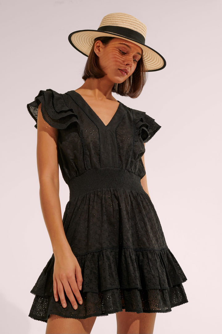 Mini Dress Camila - Black - Poupette St Barth